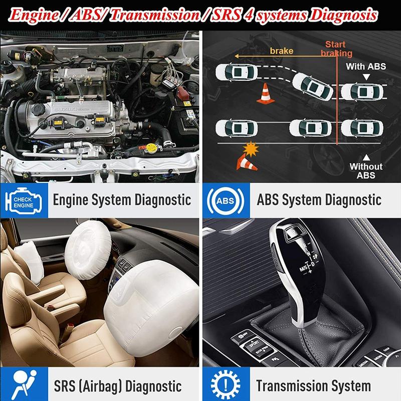 Ancel FX2000 4 Sistem OBD2 Scanner Mobil Pemindai Code Reader & Scan Tools Untuk Toyota/Honda/VW/NISSAN/BMW/BNEZ/Mitsubishi 2