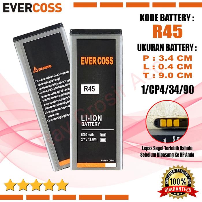Gambar Baterai Original Evercoss R45 Winner X Glow , R5C dari Ray Grosir Acc Kota Administrasi Jakarta Pusat Tokopedia
