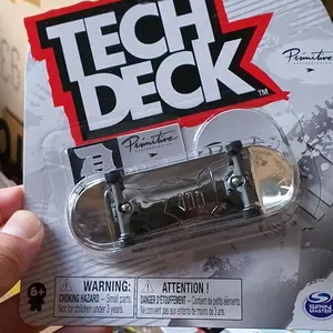 ORIGINAL TECH DECK FINGERBOARD PRIMITIVE  SILVER ULTRA RARE