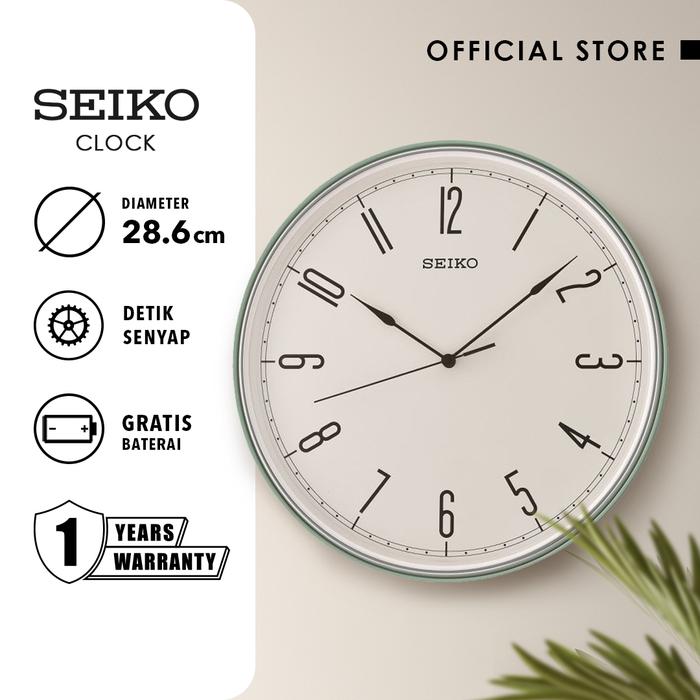 Gambar Jam Dinding Seiko Analog QXA755M 28.6 cm White Dial Plastic Case Original dari SEIKO Clocks Kota Administrasi Jakarta Barat Tokopedia