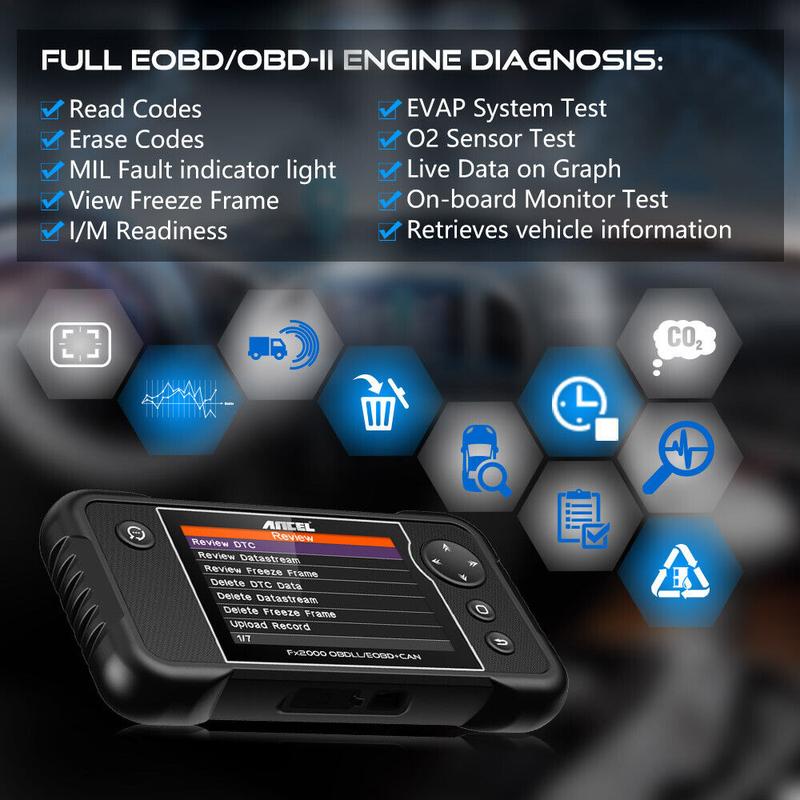 Ancel FX2000 4 Sistem OBD2 Scanner Mobil Pemindai Code Reader & Scan Tools Untuk Toyota/Honda/VW/NISSAN/BMW/BNEZ/Mitsubishi 3