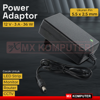 Gambar Adaptor Power Supply 12V 3A 36W LED Strip Monitor Router CCTV Converter dari MXKomputer_NEW Kab. Bantul 1 Tokopedia