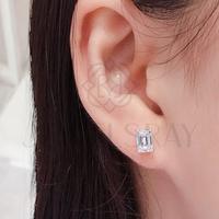Gambar Anting Cruz Moissanite Emerald Cut Earrings Perhiasan Elegant Fancy Diamond Look Jewelry Kawin Tunangan Wedding Engagement Lamaran Married Bridal Jewelsray Intan Permata Luxoela - 1 Carat x 2 dari Luxoela Kota Administrasi Jakarta Barat 2 Tokopedia
