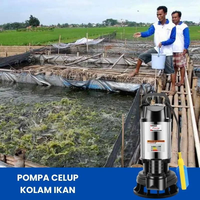 Pompa Celup Air Kotor 750W sewage pump 2inch Mesin Pompa Air Murah pompa submersible limbah TSOLUMY 4