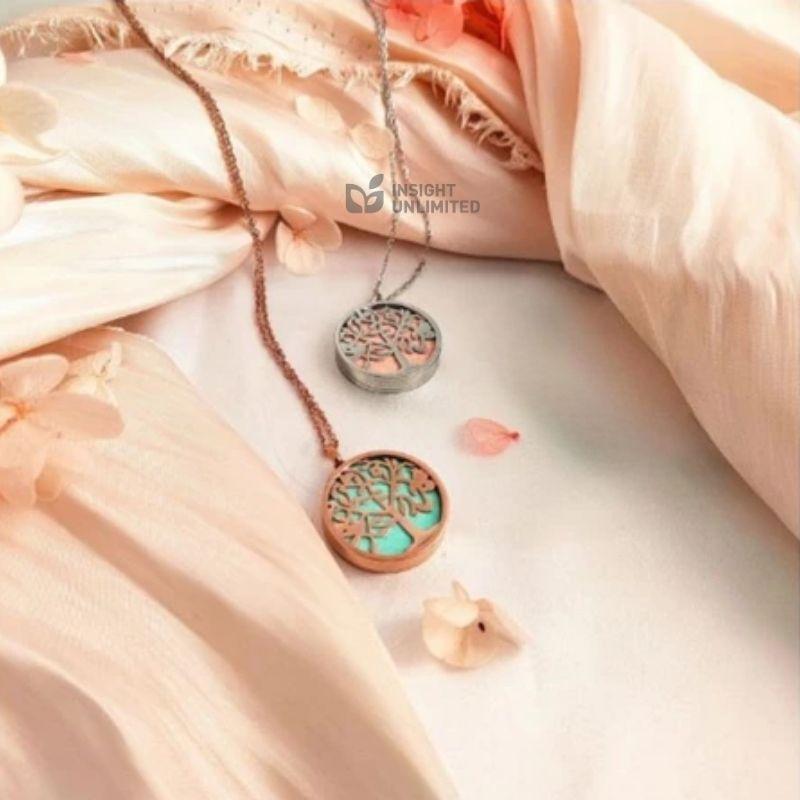 Kalung Stainless Steel Essentials Oil Health Necklace - Gold