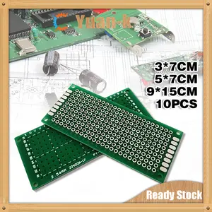 10PCS PCB Prototype Single Side PCB Matrix PCB Lubang PCB Proto Board Berbagai Ukuran