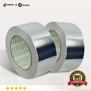 Lakban Alumunium Foil 2" X 30 M Aluminium Tape 45mm / Penambal Panci / lakban tahan panas waterproof