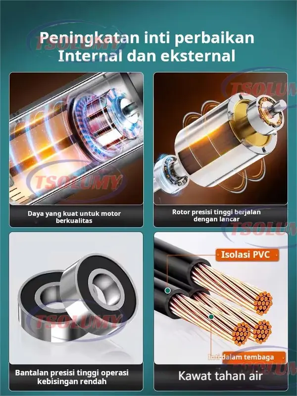 Pompa Celup Air Kotor 750W sewage pump 2inch Mesin Pompa Air Murah pompa submersible limbah TSOLUMY 7