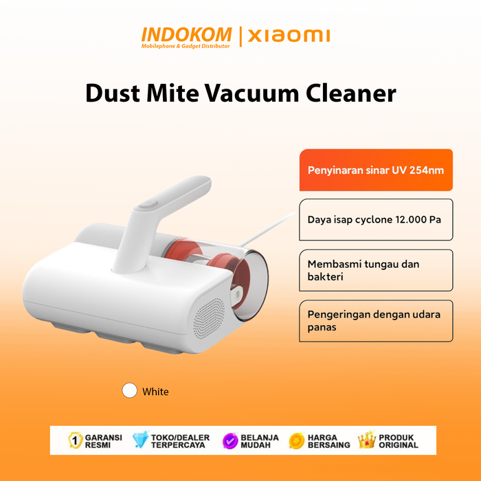 Gambar Xiaomi Dust Mite Vacuum Cleaner | Daya Isap Cyclone 12.000 Pa | Sinar UV 254nm | Membasmi Tungau dan Bakteri dari Indokom Store Kota Administrasi Jakarta Pusat Tokopedia