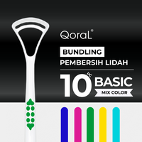 Gambar 10 pc QoraL BASIC pembersih lidah / sikat lidah / tongue cleaner (MIX) dari QoraL ID Kota Administrasi Jakarta Utara 1 Tokopedia