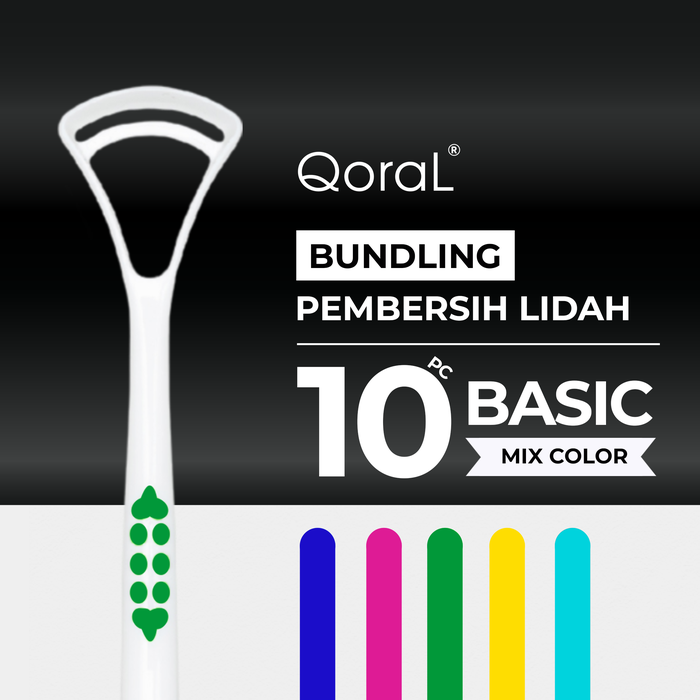 Gambar 10 pc QoraL BASIC pembersih lidah / sikat lidah / tongue cleaner (MIX) dari QoraL ID Kota Administrasi Jakarta Utara Tokopedia