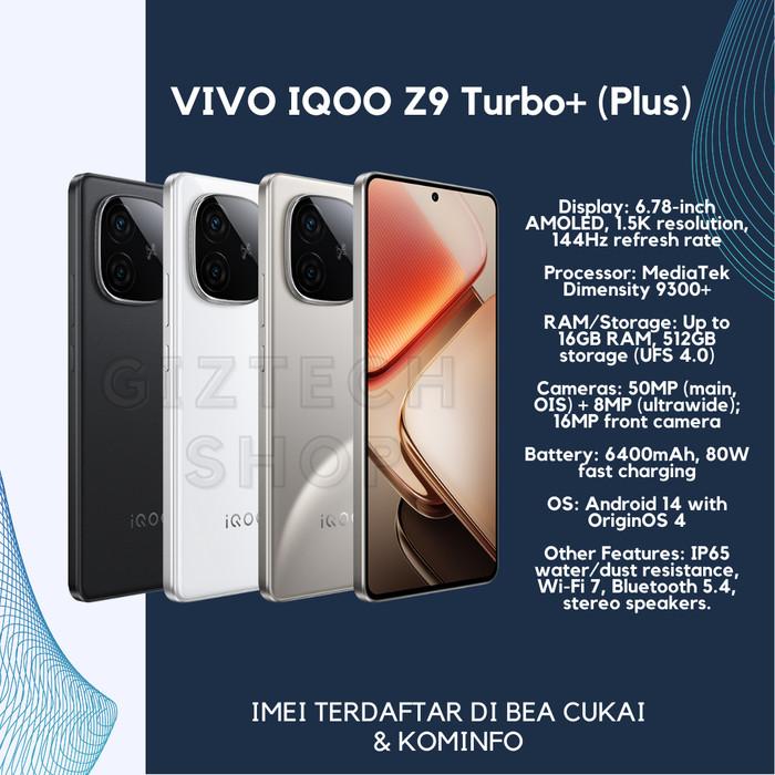 Jual Vivo iQOO Z9 Turbo+ Plus 12/512 GB - OriginOS China ROM