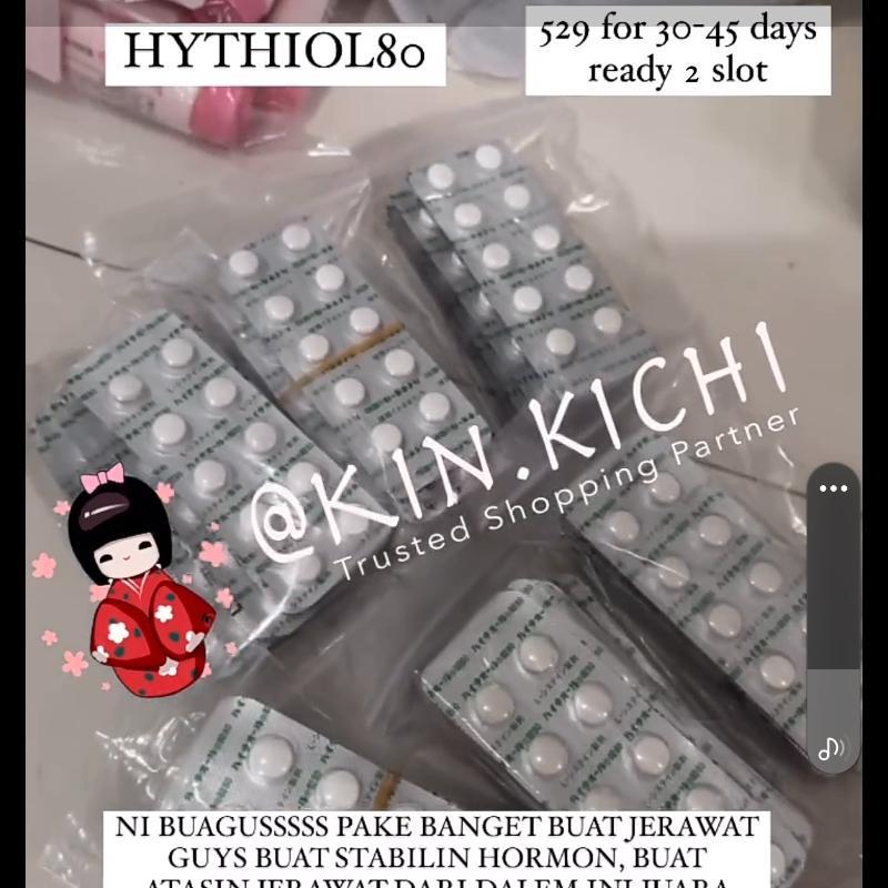 HythioL80 suplemen original japan untuk atasi jerawat