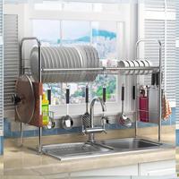 Gambar RakWastafel Stainless Steel Rak Piring Dapur Rak Pengering Piring Kokh - 62cm-2 Tingkat dari WS Furniture_NEW Kota Administrasi Jakarta Timur 3 Tokopedia