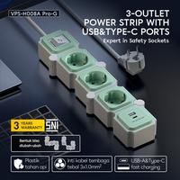Gambar Saklar Adaptor Stop Kontak VIVAN VPS-H PRO Series - Colokan Multifungsi USB dan Type C Original Garansi 3 Tahun - Abu (3 Slot) dari ACOME IOT INDONESIA Kab. Tangerang 4 Tokopedia