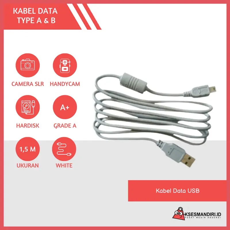 KABEL DATA UNTUK USB Tipe A ke B