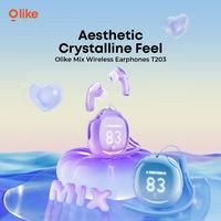 Gambar TWS OLIKE T203 IPX4 WATERPROOF HIFI AUDIO ANTI KERINGAT DAN PERCIKAN AIR BLUETOOTH 5.3 WITH DIGITAL INDICATOR BUBBLE GUM/TARO dari btgcom Kota Denpasar 3 Tokopedia