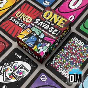 Kartu Keluarga ONE Savage Kumpulan Kartu Big Jumbo Pack Banyak Mainan Kartu Remi U Keluarga No Satu 1 Number ONE No Mercy Nomercy Tiada Ampun Belas Kasih +10 +6 Wild Card Full Deck Lebih Kejam