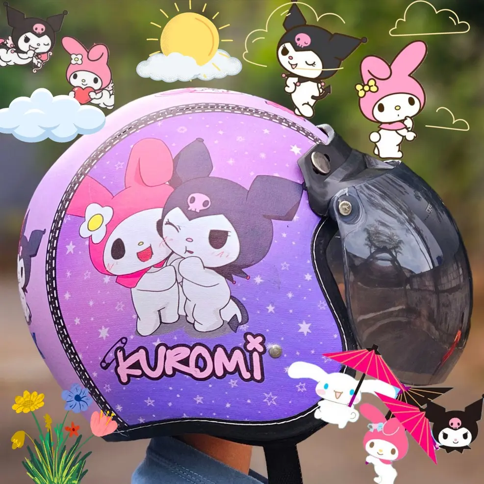 Helm Anak Bogo Usia 2-6 Tahun Motif Tayo Biru Sonar