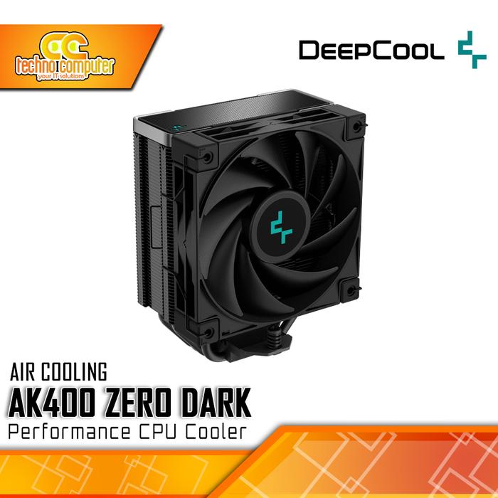 Gambar CPU COOLER DEEPCOOL AK400 ZERO DARK - 120mm Air Cooler dari Techno Computer Bali Kota Denpasar Tokopedia
