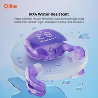 Gambar TWS OLIKE T203 IPX4 WATERPROOF HIFI AUDIO ANTI KERINGAT DAN PERCIKAN AIR BLUETOOTH 5.3 WITH DIGITAL INDICATOR BUBBLE GUM/TARO dari btgcom Kota Denpasar 5 Tokopedia
