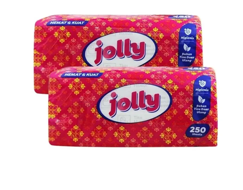 Jolly Facial Tissue 200 sheet 250 sheet 2 ply 3