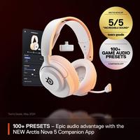Gambar STEELSERIES ARCTIS NOVA 5 WHITE WIRELESS GAMING HEADSET dari SOS SPORT ONLINE SHOP Kota Administrasi Jakarta Pusat 1 Tokopedia