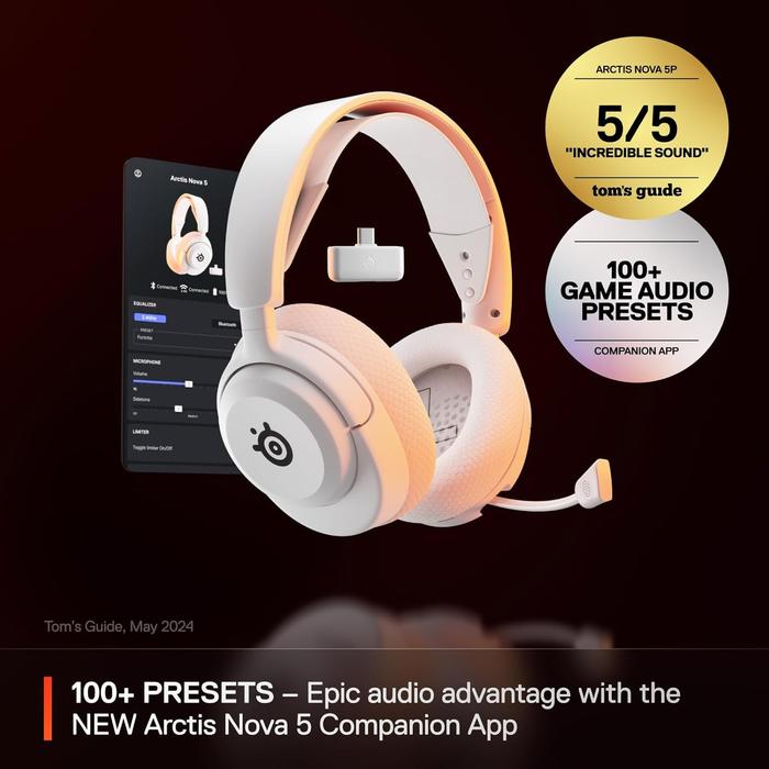 Gambar STEELSERIES ARCTIS NOVA 5 WHITE WIRELESS GAMING HEADSET dari SOS SPORT ONLINE SHOP Kota Administrasi Jakarta Pusat Tokopedia