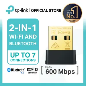 Tp-Link Archer T2UB Nano 600Mbps Wi-Fi Bluetooth 4.2 Wireless Adapter