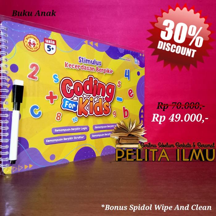 Gambar Buku Anak Coding For Kids - Stimulus Kecerdasan Berpikir dari Toko Buku Pelita Ilmu Kota Administrasi Jakarta Timur Tokopedia