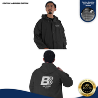 Gambar Custom Jas Hujan KHN Setelan Baju Celana Full Sealing Press Premium Anti Rembes - Remaja, Hitam dari KHN Store Kab. Sumedang 5 Tokopedia