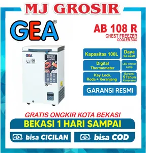 GEA AB 108 R / CF 110 / PFC 118 / F 100 / SRF 110W CHEST FREEZER BOX LEMARI PEMBEKU 100 LITER BY GEA