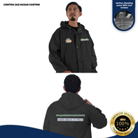 Gambar Custom Jas Hujan KHN Setelan Baju Celana Full Sealing Press Premium Anti Rembes - Remaja, Hitam dari KHN Store Kab. Sumedang 3 Tokopedia