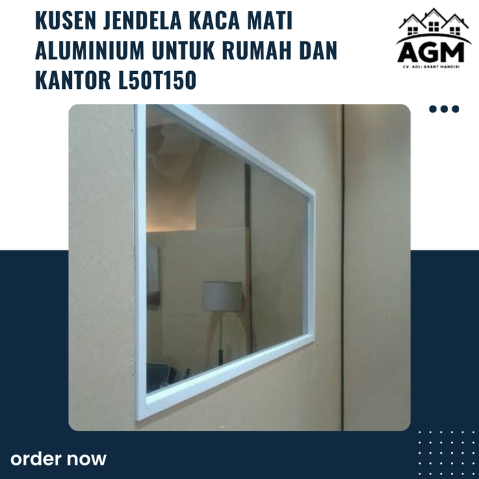 Gambar Harga Kusen Jendela Kaca Mati Aluminium untuk rumah dan kantor L50T150 dari AGM KONTRAKTOR & MATERIAL Kota Surabaya Tokopedia