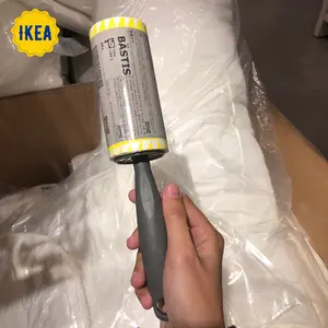 Bastis Roll Pembersih Pakaian Lint Roller Sticky Rol Pengangkat Debu Kotoran Bulu Kucing 40 Lembar Lengkap Dengan Gagang Praktis