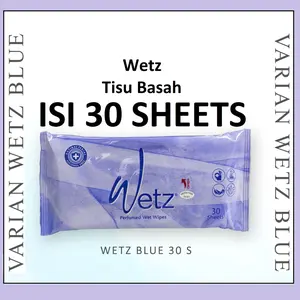 tisu basah wetz blue 30 sheets / tissue basah wetz Wipes