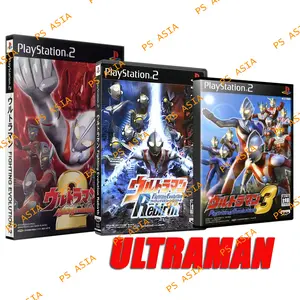 Kaset ps2 Ultraman - Ultraman Nexus - Ultraman Fighting Evolution 2 - Ultraman Fighting Evolution 3 - Ultraman Fighting Evolution Rebirth - Game anak anak pertarungan ps 2