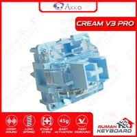 Gambar SWITCH - AKKO CREAM BLUE V3 PRO - 5 PIN - 38g - TACTILE - PCB MOUNT dari Rumah-Keyboard Kota Administrasi Jakarta Barat 3 Tokopedia