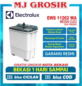 MESIN CUCI ELECTROLUX EWS 11262 WA 10KG / EWS 10386 / PWM 1203 / PWM 1081 2 TABUNG GERMAN TEC
