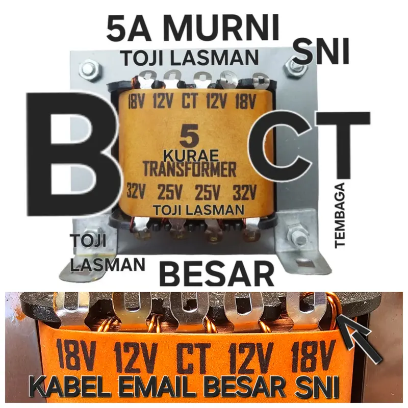travo 5a ct besar murni kurae tembaga trafo transformar 0