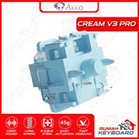 Gambar SWITCH - AKKO CREAM BLUE V3 PRO - 5 PIN - 38g - TACTILE - PCB MOUNT dari Rumah-Keyboard Kota Administrasi Jakarta Barat 4 Tokopedia