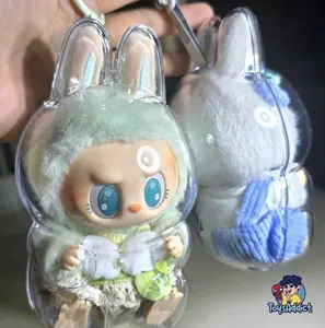 CASE Bening Labubu V1 dan V2 Have a Seat/ Pelindung Labubu Macaron/ Protective Case Labubu Have a Seat