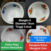 Gambar mangkok keramik mangkok bubur mangkok kembang ukuran 6inchi (±15.5cm) dari ar rahman perabot Kota Bekasi 1 Tokopedia