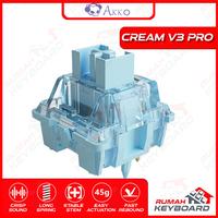 Gambar SWITCH - AKKO CREAM BLUE V3 PRO - 5 PIN - 38g - TACTILE - PCB MOUNT dari Rumah-Keyboard Kota Administrasi Jakarta Barat 1 Tokopedia