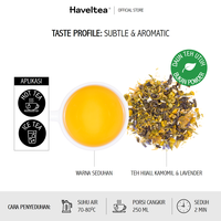 Gambar CHAMOMILE LAVENDER | Small Pouch | Haveltea | Floral Green Tea | Loose Leaf - Small Pouch LL dari HAVELTEA Kota Administrasi Jakarta Selatan 3 Tokopedia