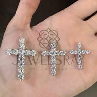 Gambar Kalung Salib Moissanite diamond look cross necklace dari Luxoela Kota Administrasi Jakarta Barat 5 Tokopedia