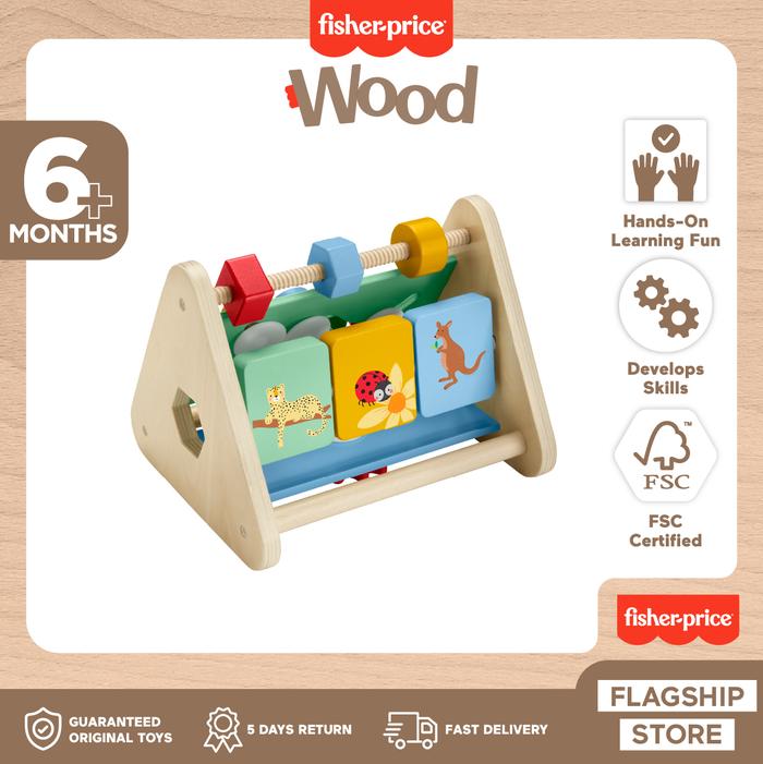 Gambar Fisher-Price Wooden Activity Triangle dari fisherpriceflagship Kota Tangerang Tokopedia