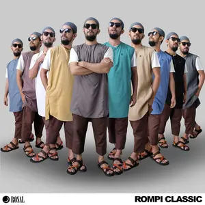 Rompi Sholat Pria ROSAL – Bahan Katun Supernova | Adem, Ringan, Size M–3XL