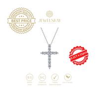 Gambar Kalung Salib Moissanite diamond look cross necklace dari Luxoela Kota Administrasi Jakarta Barat 1 Tokopedia