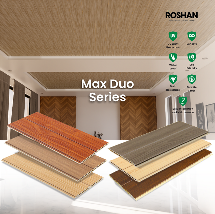 Jual WPC WALL PANEL FLUTED 290 x 17.2 CM - MAX DUO SERIES - JATI ...